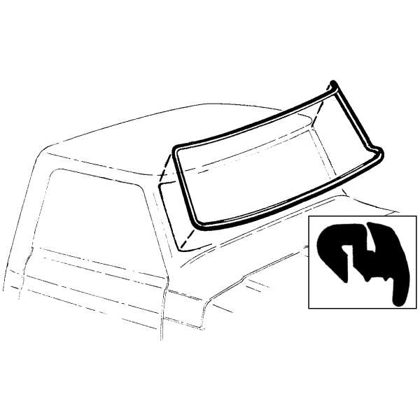 Windshield Gasket without Groove
