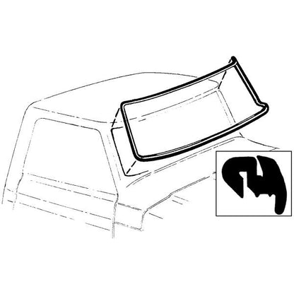 Windshield Gasket without Groove