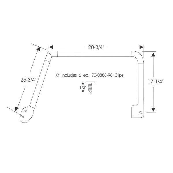 Front Door Hardtop and Sedan Roof Rail Weatherstrips