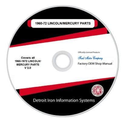 1972 Lincoln-Mercury Factory Shop Manual, CD