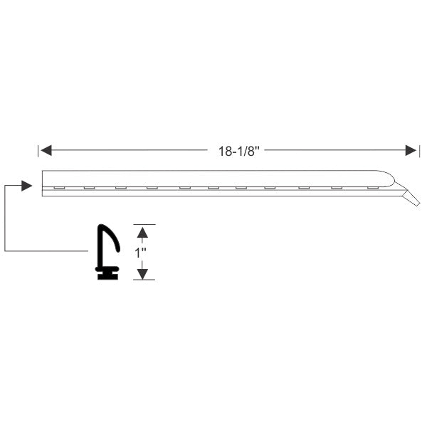 Side Window Vertical Leading Edge Weatherstrips