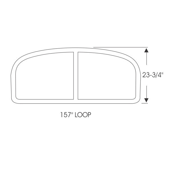 Windshield Gasket with Groove