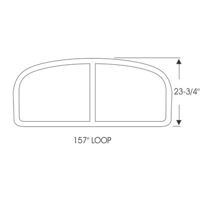 Windshield Gasket with Groove