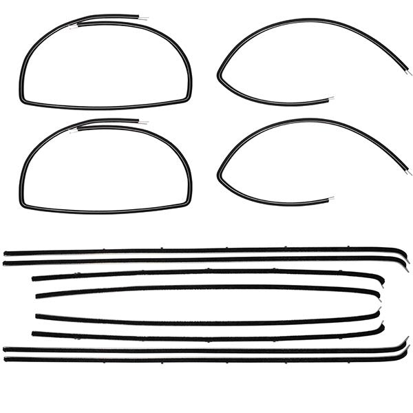 Window Felt Beltline Weatherstrips - Vent Window Delete