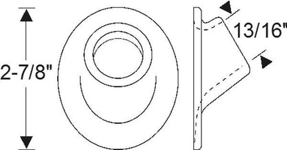 Side mount grommet