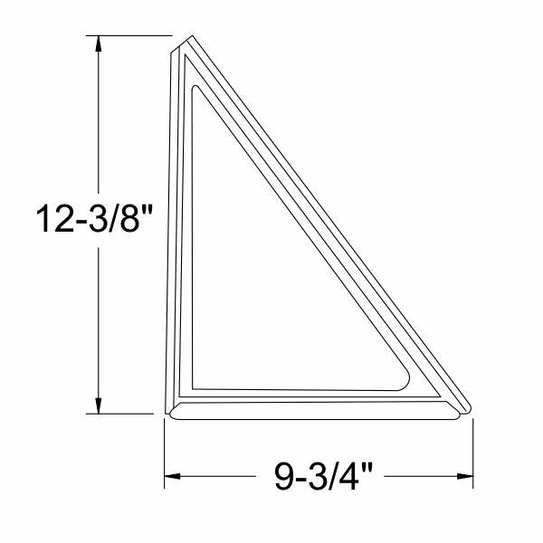Rear Quarter Stationary Window Weatherstrip