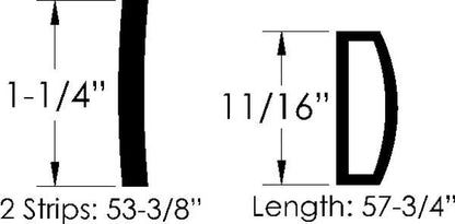 Removable Hardtop Weatherstrip Set