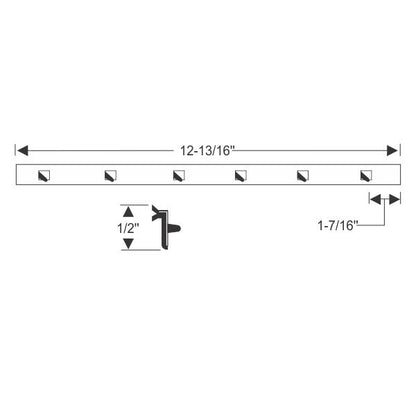 Vent division bar weatherstrip