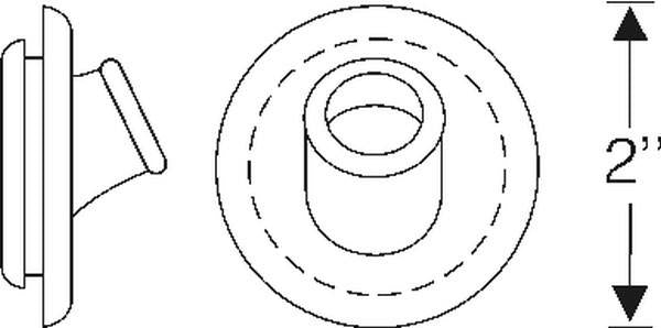 Luggage rack grommet
