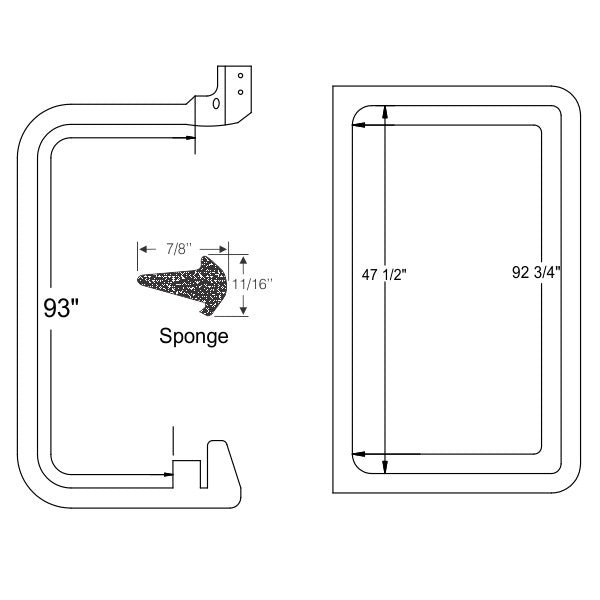 Side or Rear Door Weatherstrip Set