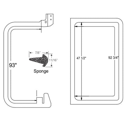 Side or Rear Door Weatherstrip Set