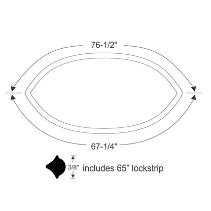 Rear Window Gasket Set