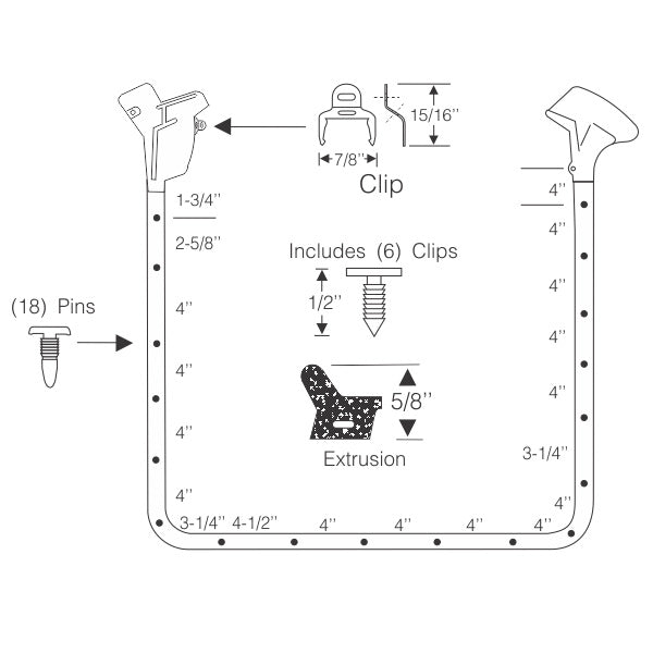 Rear Door Weatherstrips
