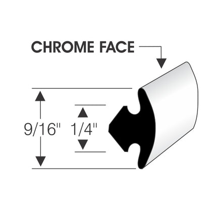 Chrome Mylar Locking Strip