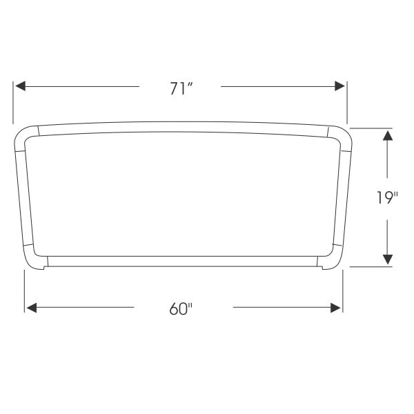 Windshield Gasket with Groove