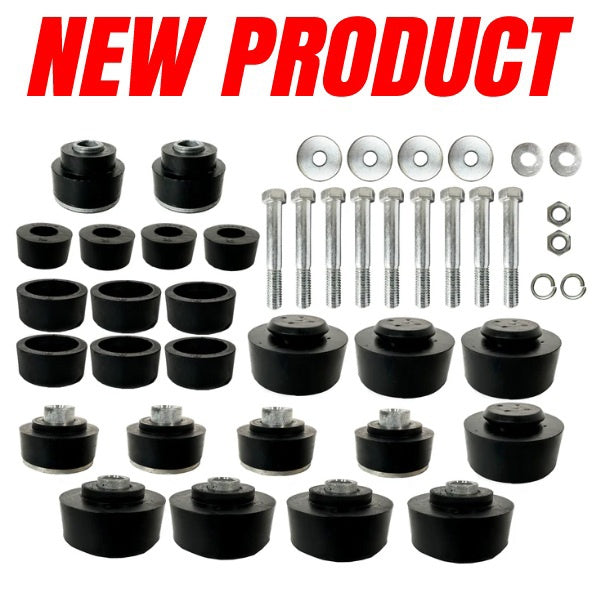 Body Mounts and Hardware Set - Convertible