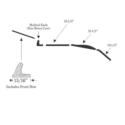Convertible Roof Rail Weatherstrip Set