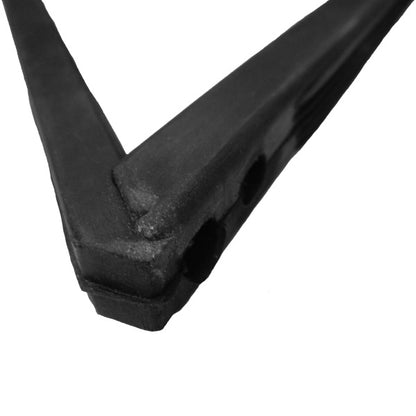 Rear door stationary window weatherstrip
