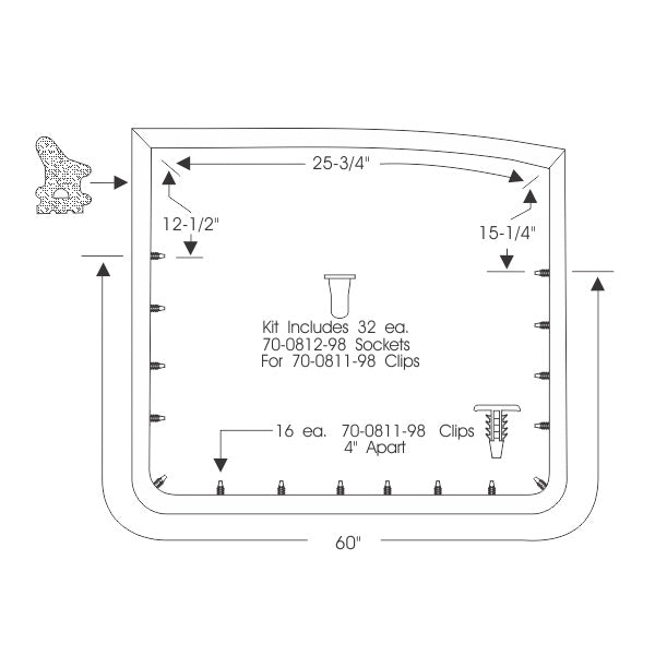Rear Door Weatherstrips
