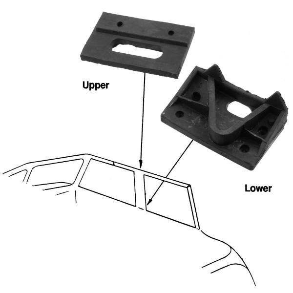 Detachable center post pad