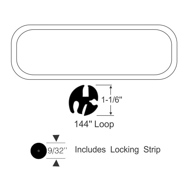 Rear Window Gasket Set