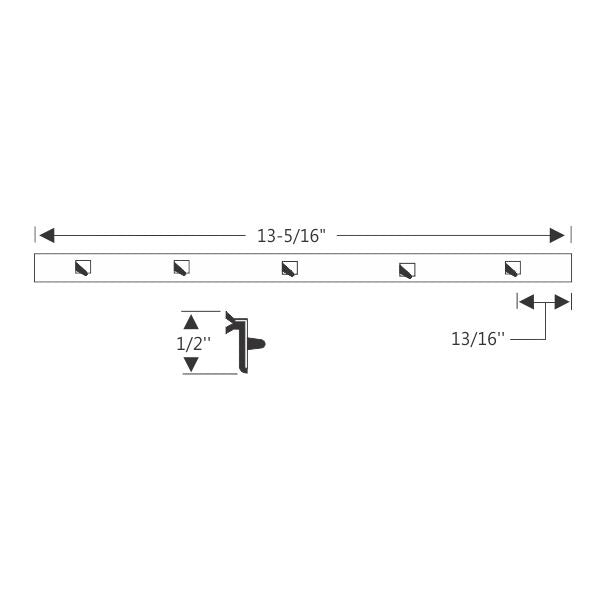 Vent division bar weatherstrip