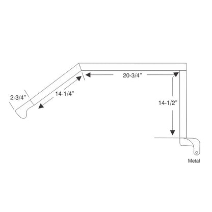 Roof Rail Weatherstrip - Rear