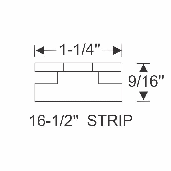 Windshield Division Bar - Center Post Gasket