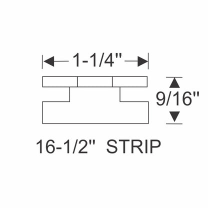 Windshield Division Bar - Center Post Gasket