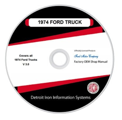 1974 Ford Truck And Van Factory Shop Manual, CD
