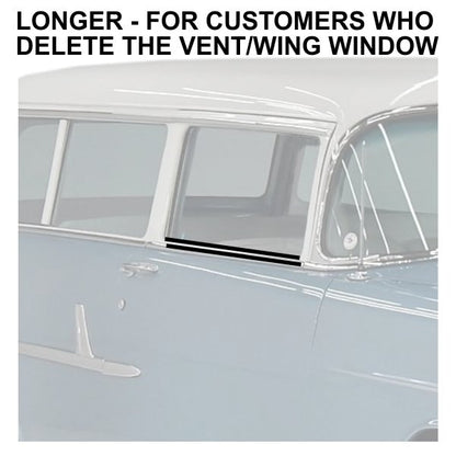 Window Felt Beltline Weatherstrips - Vent Window Delete