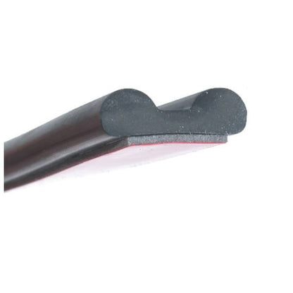 Hood to Cowl Dense Rubber Weatherstrip with Peel-N-Stick