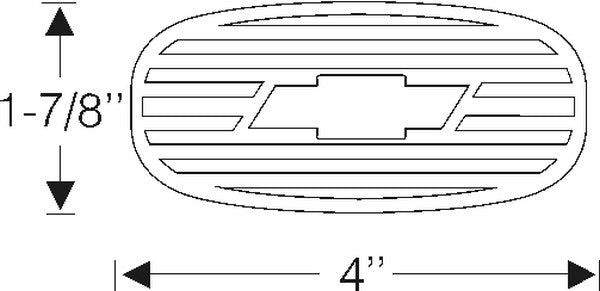 Clutch and Brake Pedal Pads - Bowtie Emblem