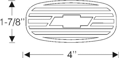 Clutch and Brake Pedal Pads - Bowtie Emblem