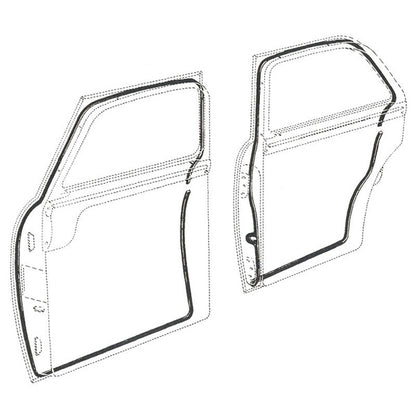 Front and Rear Door Weatherstrip Set