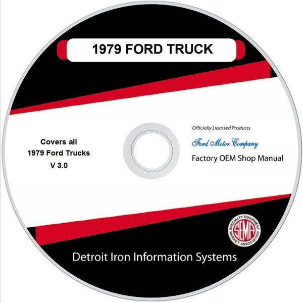 1979 Ford Truck & Van Factory Shop Manual, CD
