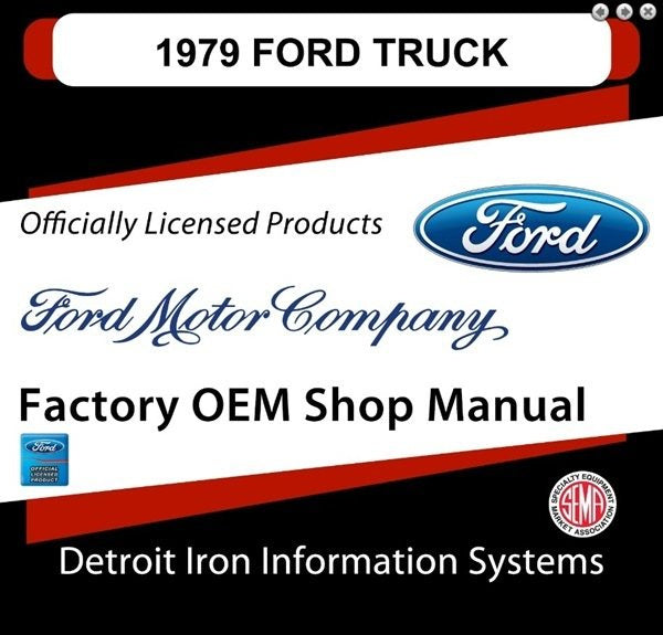 1979 Ford Truck & Van Factory Shop Manual, CD