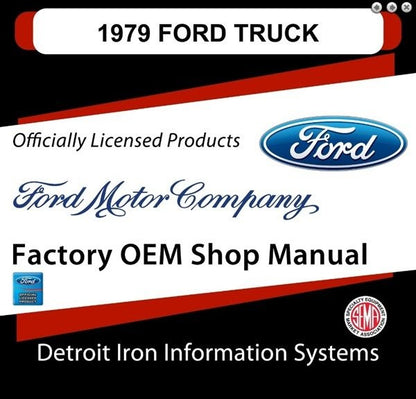 1979 Ford Truck & Van Factory Shop Manual, CD
