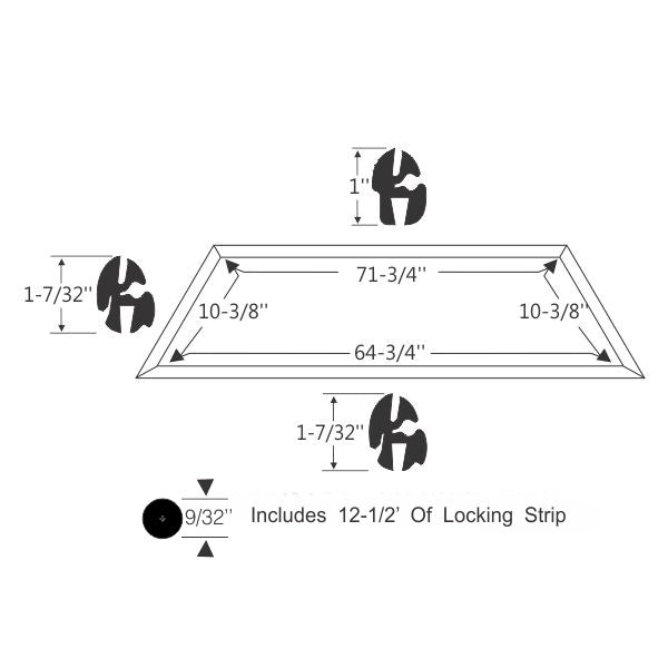 Rear Window Gasket Set
