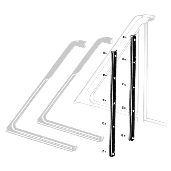 Vent Window Division Post Back Edge Weatherstrips