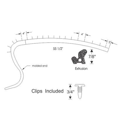 Hardtop Roof Rail Weatherstrips