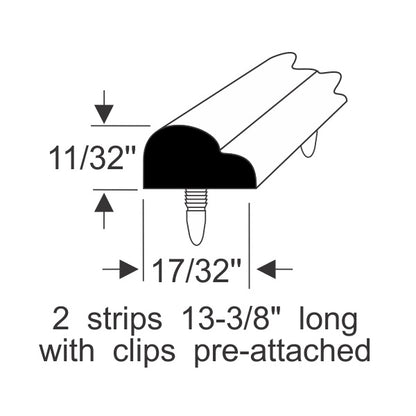 Front Door Hinge Pillar Weatherstrips