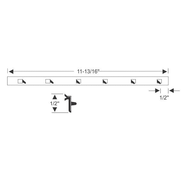 Vent division bar weatherstrip