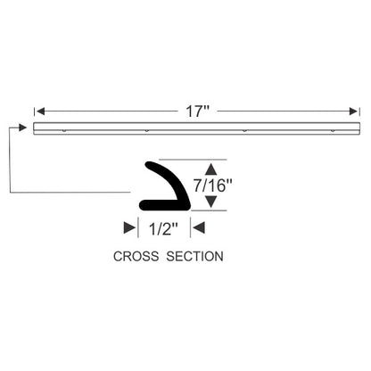 Vent Window Division Bar Weatherstrips