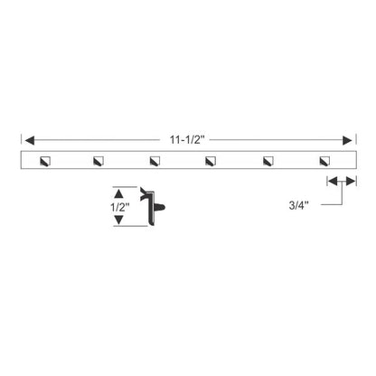 Vent Division Bar Weatherstrip
