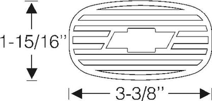 Clutch and Brake Pedal Pads - Bowtie Emblem