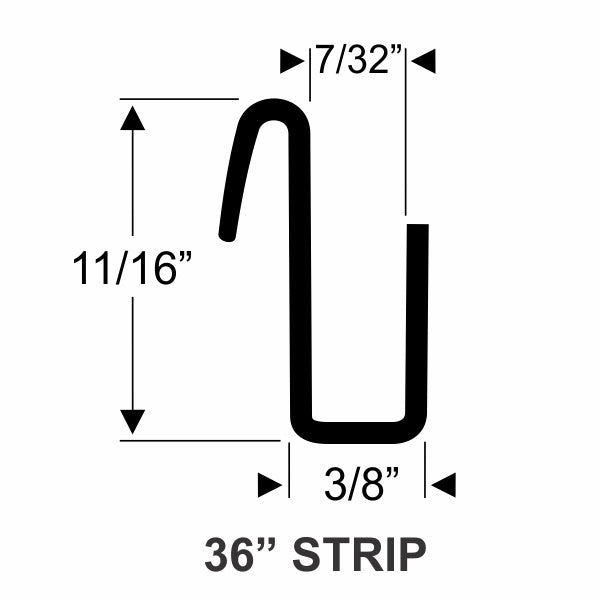 11/16" Channel Filler Weatherstrip