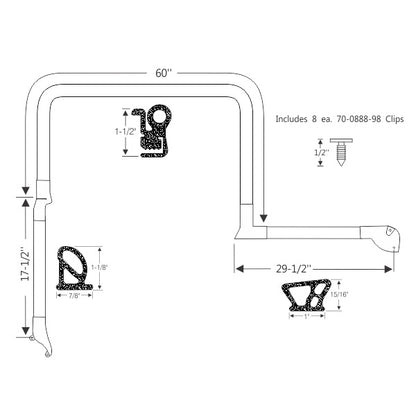 Hurst T-Top Body Weatherstrips