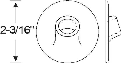 Side mount spare wheel grommet