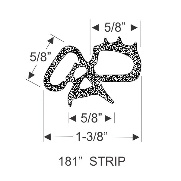 Trunk or Hatchback Weatherstrip